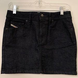 🚨SOLD Diesel Dark Blue Denim Mini Skirt EUC